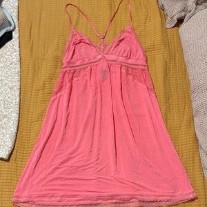 Victoria’s Secret Pink Lace-Trim Nightgown